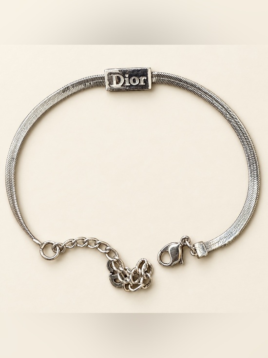 Dior Jewelry - Dior Silver Tone Bracelet Dior Logo Beautiful